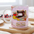 Custom Sewing Mug, Gift For Sewing Lover