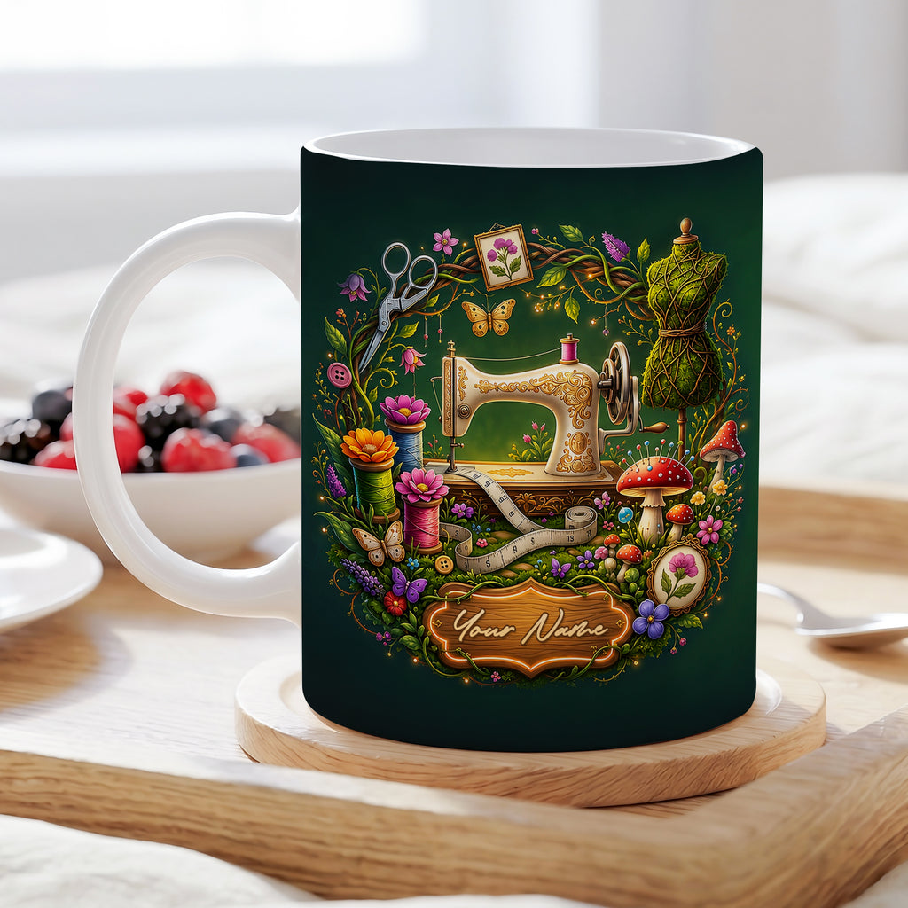 Custom Sewing Lover Mug, Gift For Mom, Grandmother, Daughter