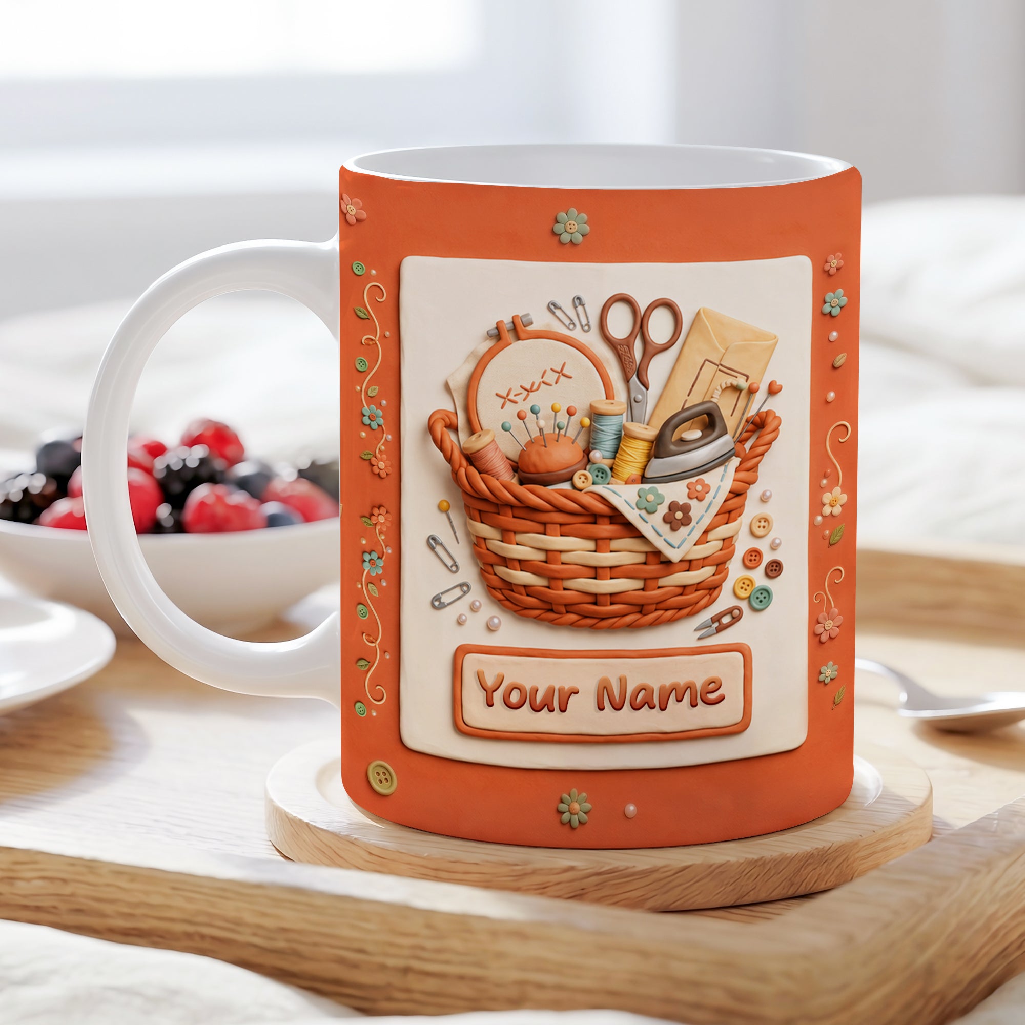Personalized Sewing Lover Mug, Gift For Mother, Bestie