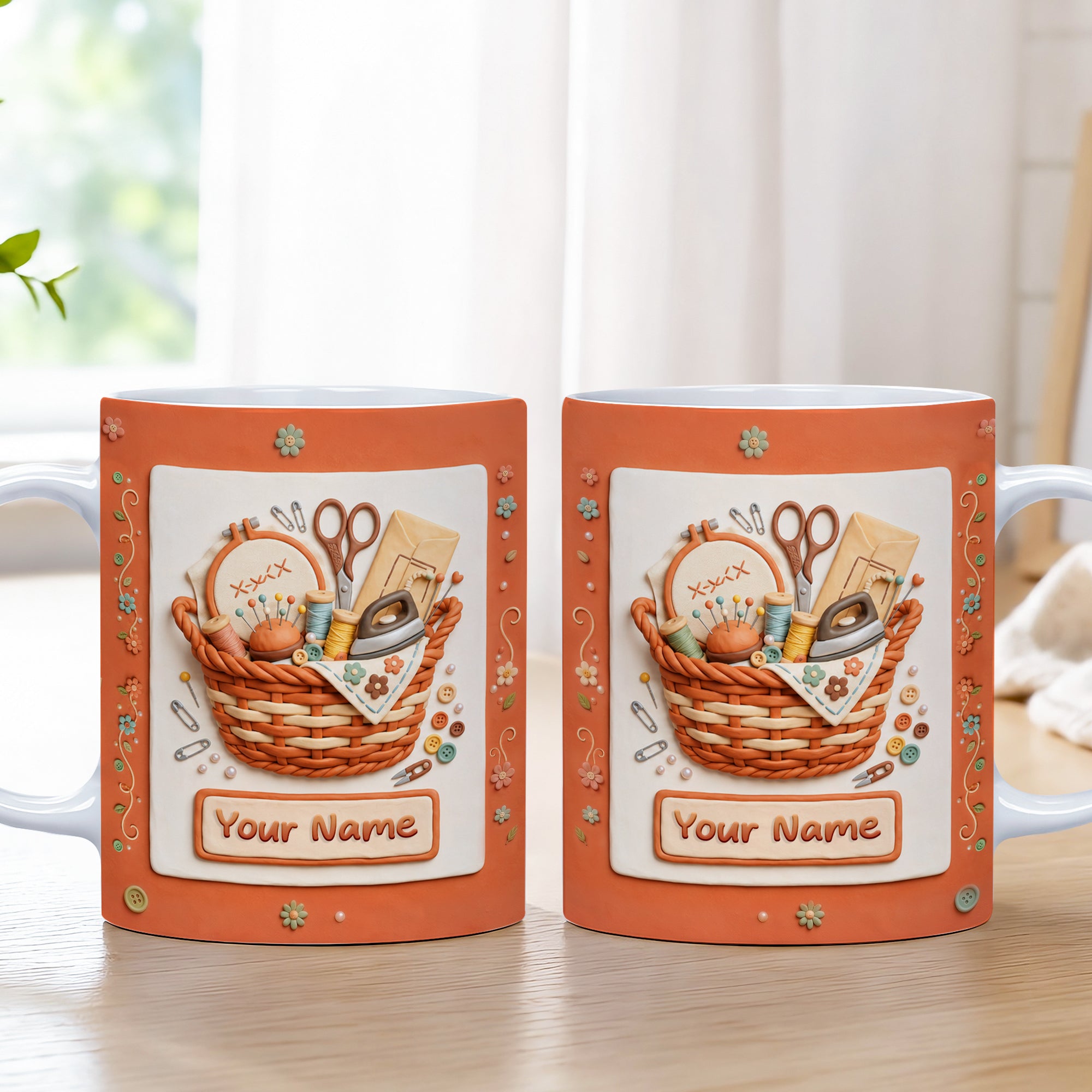 Personalized Sewing Lover Mug, Gift For Mother, Bestie