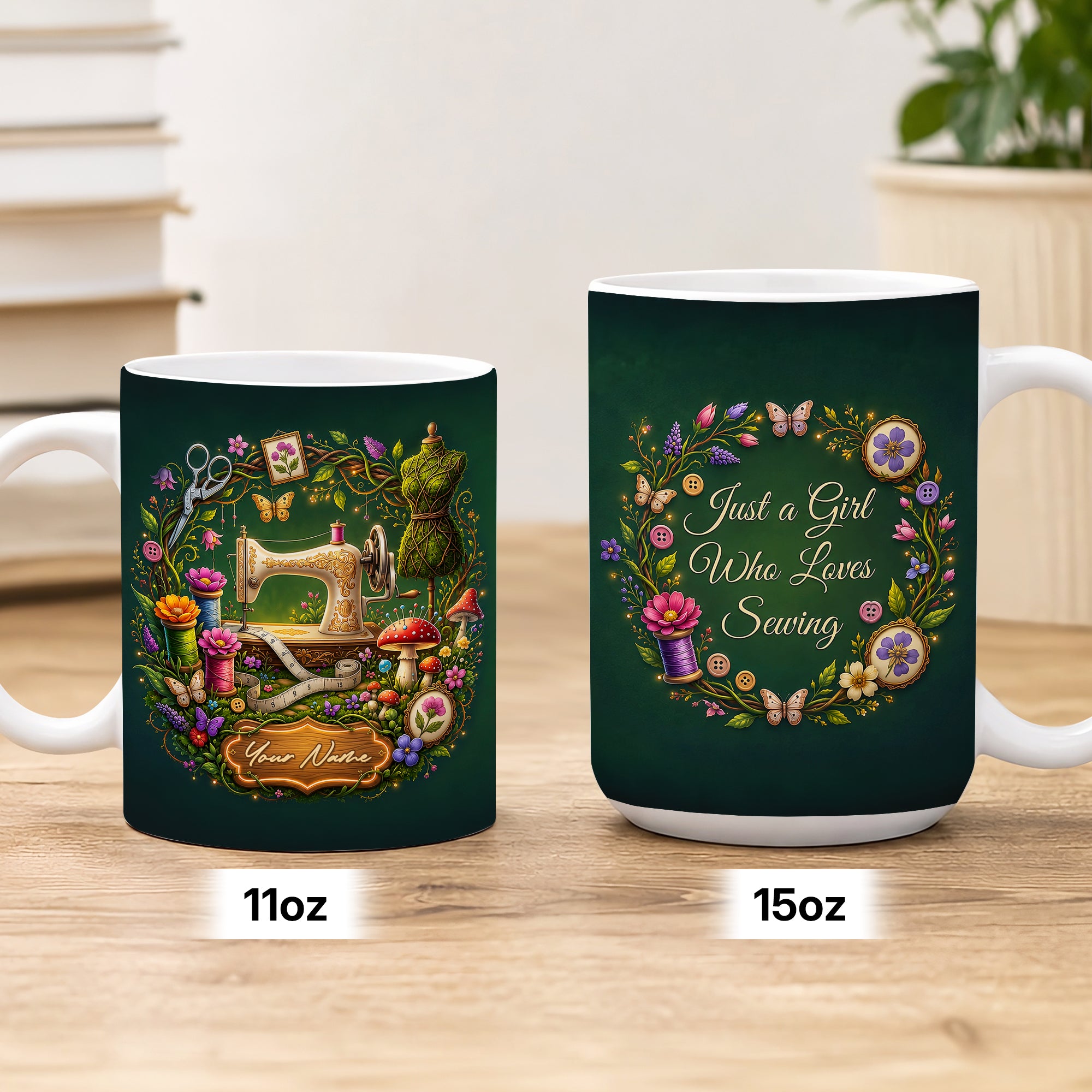 Custom Sewing Lover Mug, Gift For Mom, Grandmother, Daughter