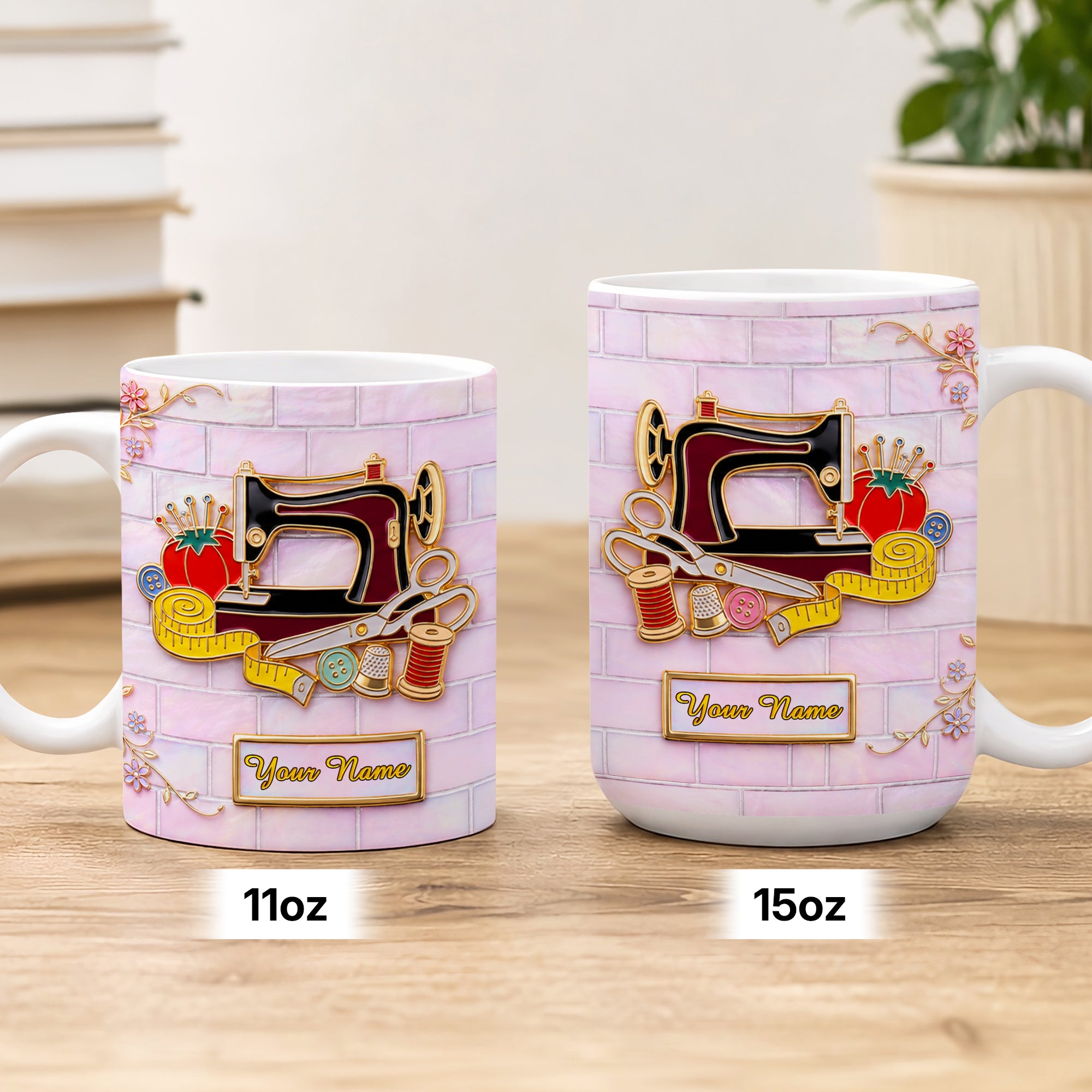 Custom Sewing Mug, Gift For Sewing Lover