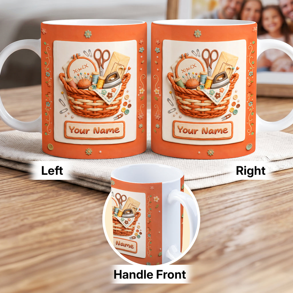 Personalized Sewing Lover Mug, Gift For Mother, Bestie
