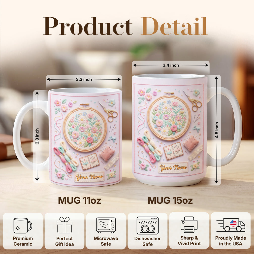 Personalized Sewing Mug, Gift For Streamsess
