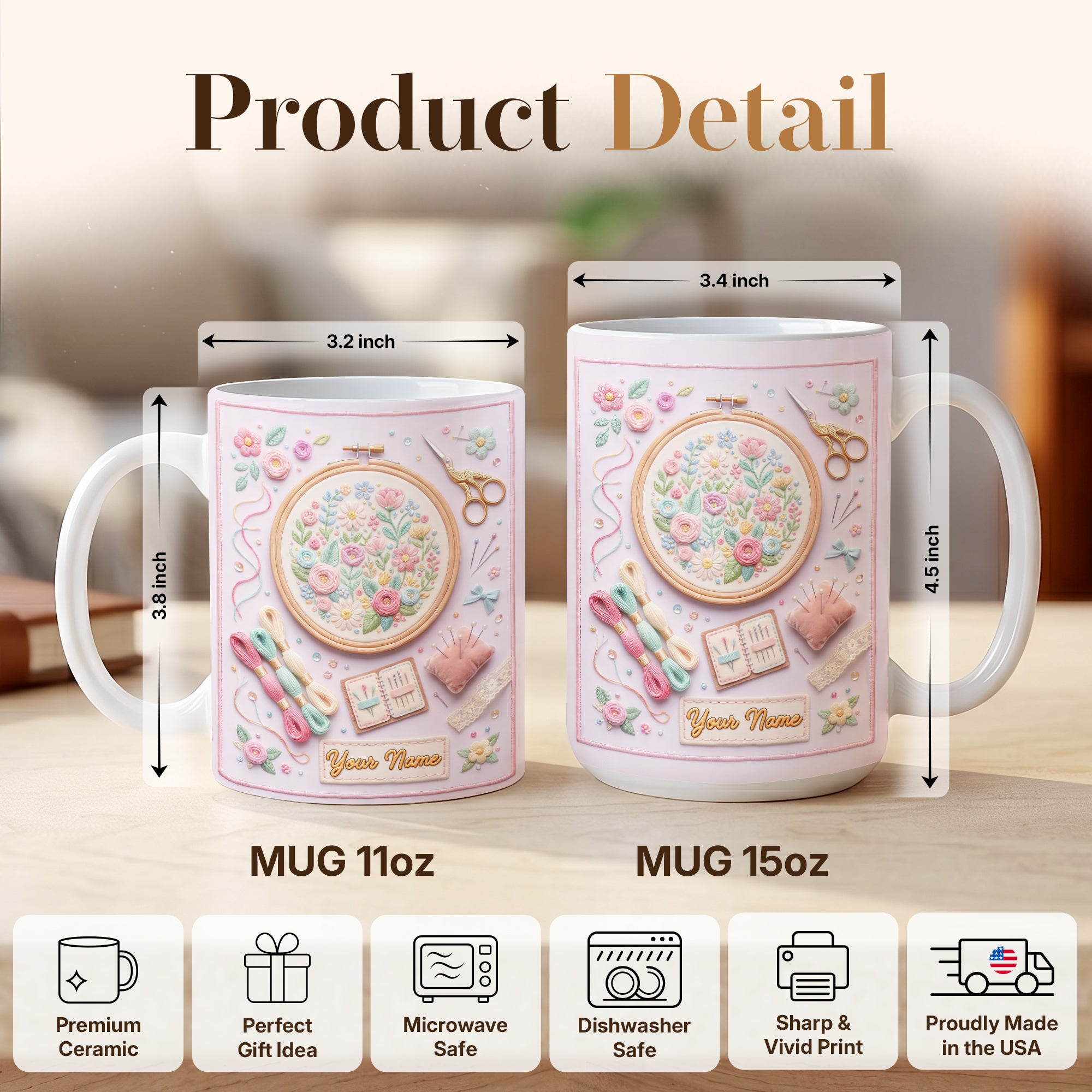 Personalized Sewing Mug, Gift For Streamsess