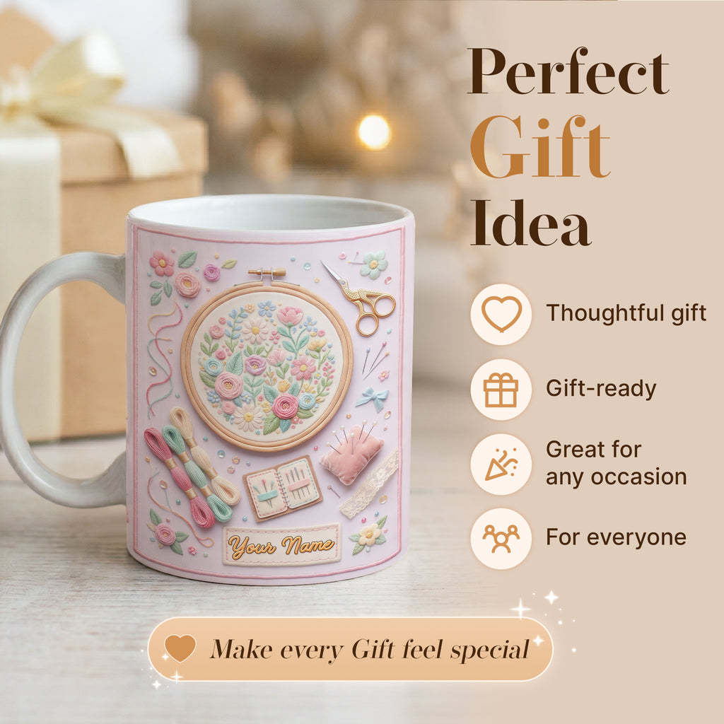 Personalized Sewing Mug, Gift For Streamsess